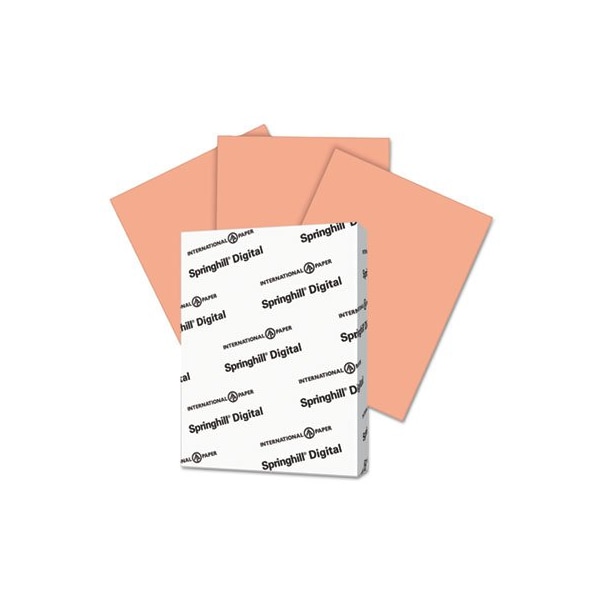 International Paper Springhill, DIGITAL INDEX COLOR CARD STOCK, 90LB, 8.5 X 11, SALMON, 250PK 085100 - main